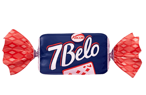 Bala Framboesa, Bonbon kaubar Himbeergeschmack, 7 Belo, 500g