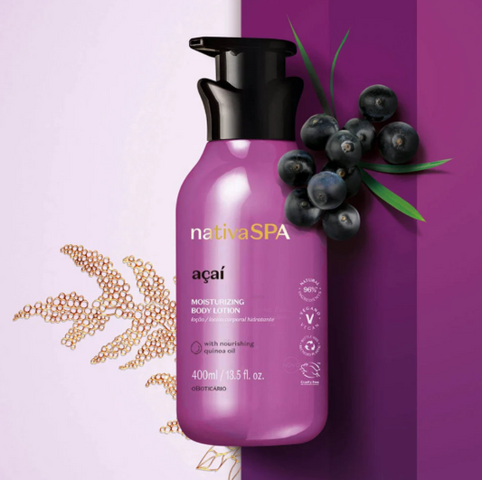 NSPA Loção Açaí, Lotion, Boticário, 400ml
