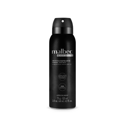 Malbec Black Legend Eau de Toilette, Boticario 100ml