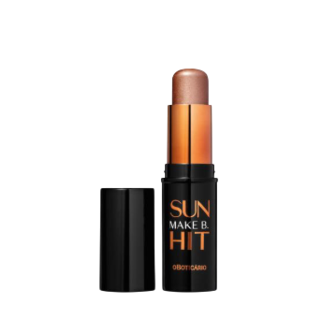 Make B. Iluminador em Sticker SUN HIT, Rouge-Highlighter, Boticário 6g