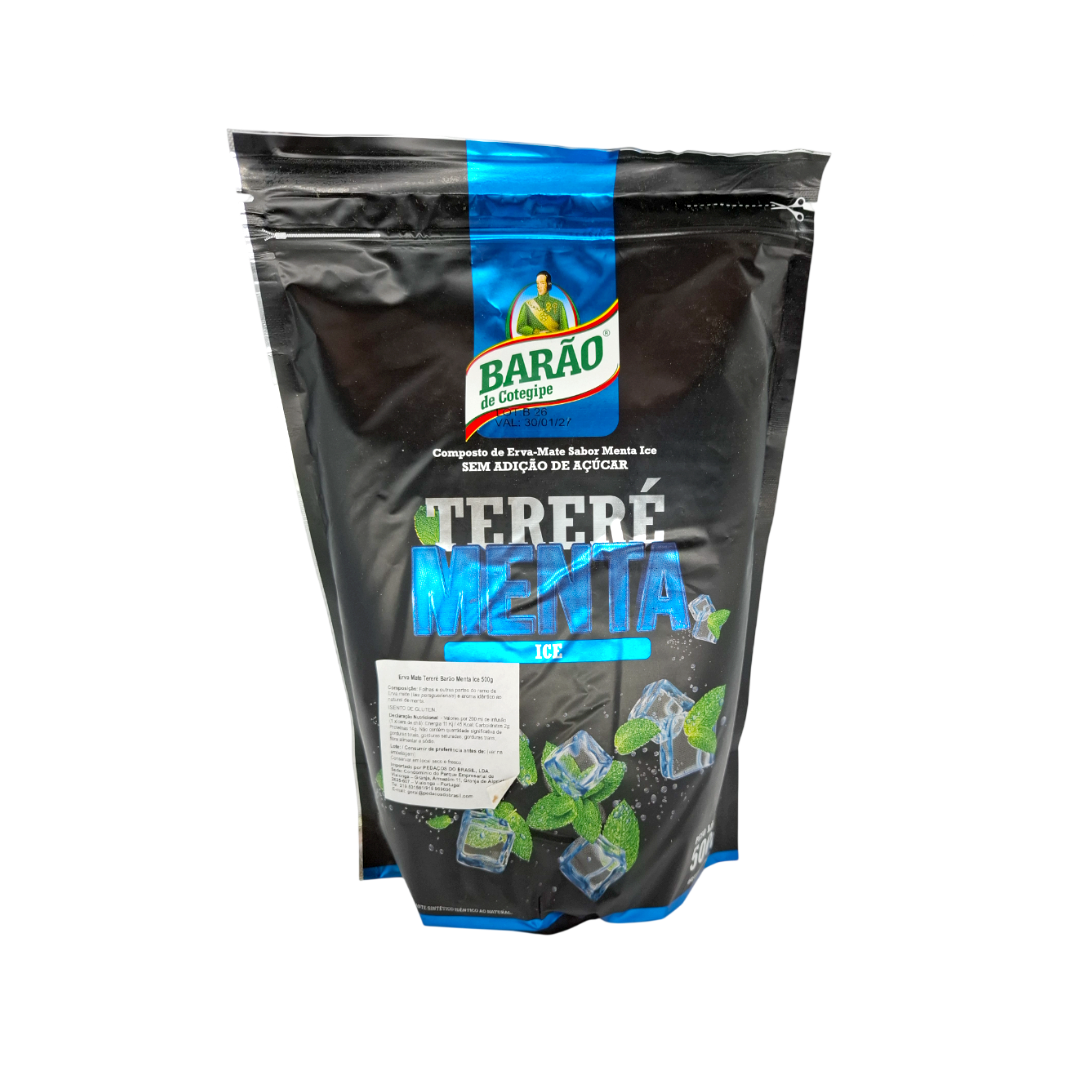 Tereré Menta Ice, Mate-Tee Minze ICE, Barão de Cotegipe 500g