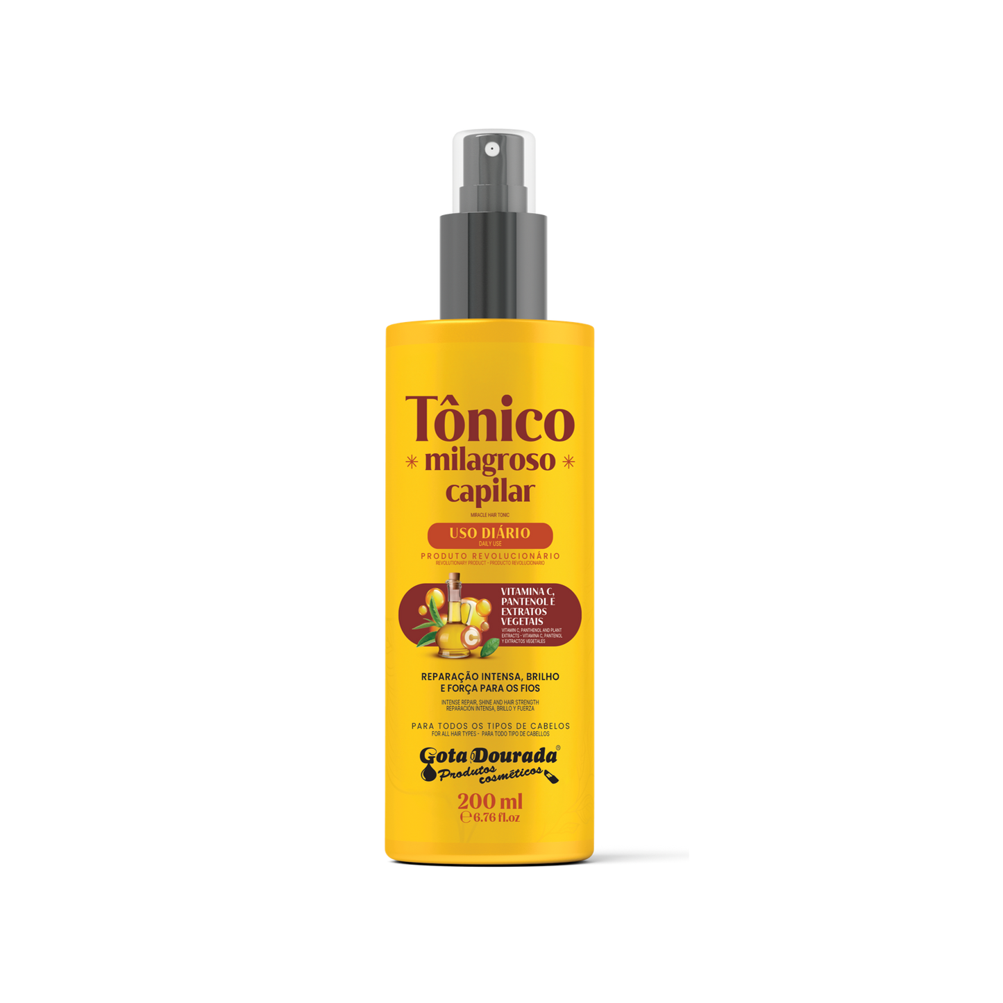 Tonico Milagroso Capilar, Haarstärkung, Gota Dourada, 200ml