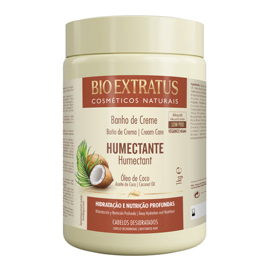 Oleo de Coco Umectante Banho de Creme, Haarcreme, Bio Extratus