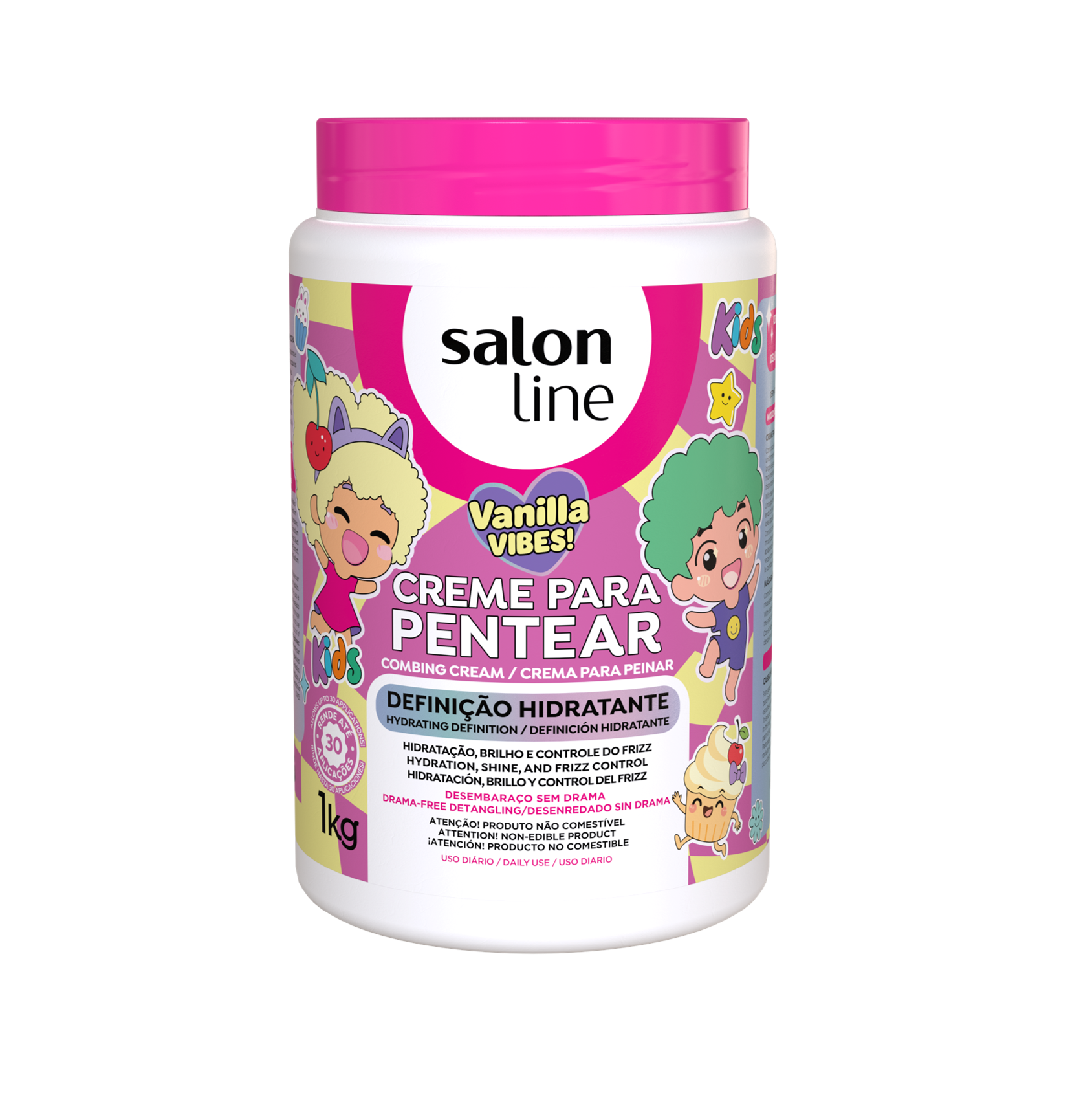 Kids Vanilla Vibes Creme Pentear, Haarcreme, Salon Line 1kg