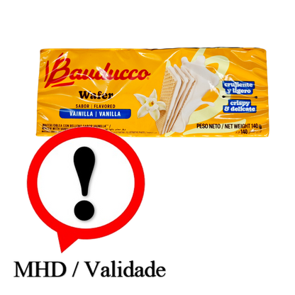 Bolacha Wafer sabor Baunilha, Waffeln mit Vanillefüllung, Bauducco 140g