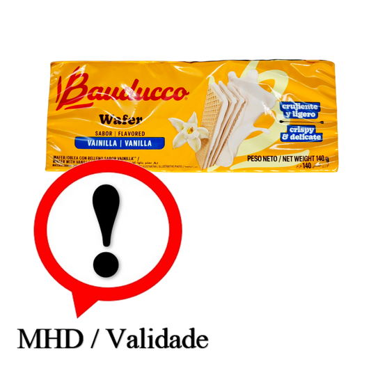 Bolacha Wafer sabor Baunilha, Waffeln mit Vanillefüllung, Bauducco 140g