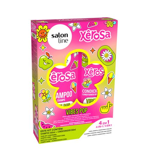 Xerosa Vibes Pop SH 300ml+ Cond 200ml, Shampoo u. Spülung, Salon Line