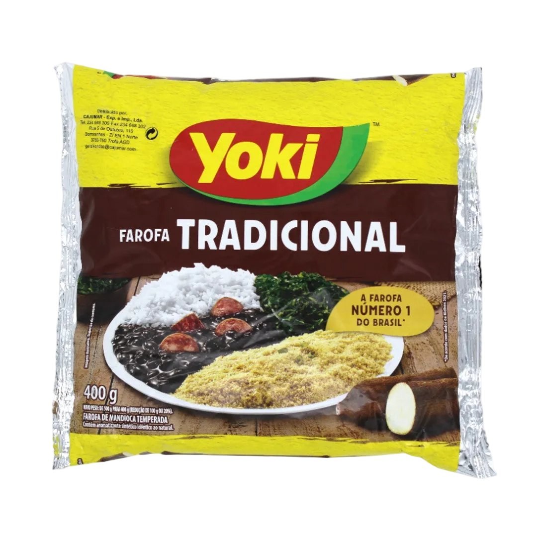 Farofa Mandioca, Gewürztes Maniokmehl, Yoki, 400g