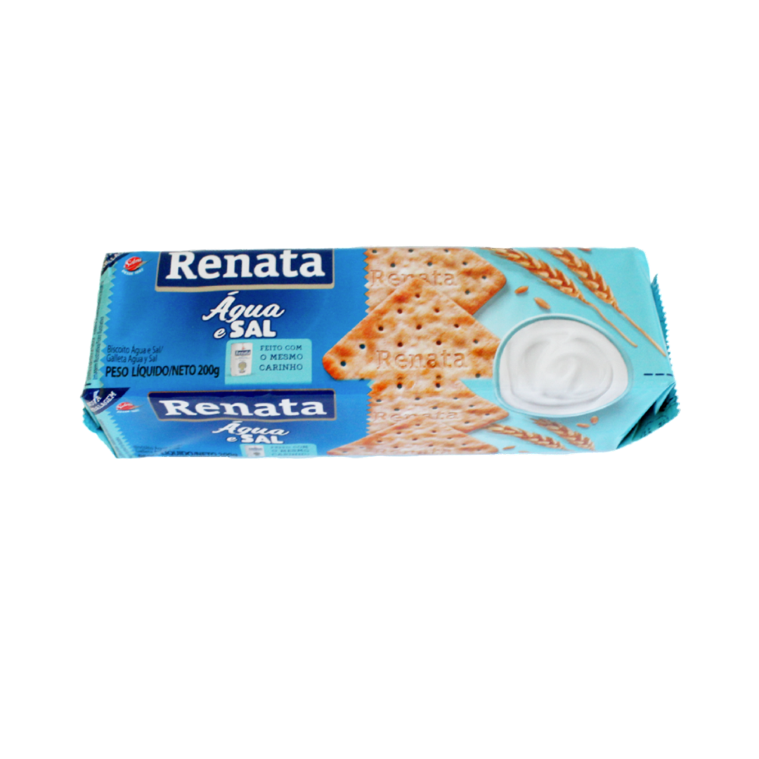 Biscoito Agua e Sal, Keks, galletitas, Renata, 170g