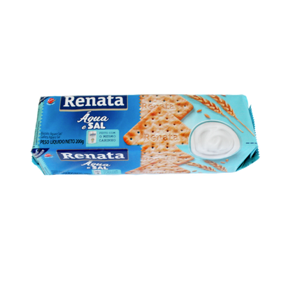 Biscoito Agua e Sal, Keks, galletitas, Renata, 170g