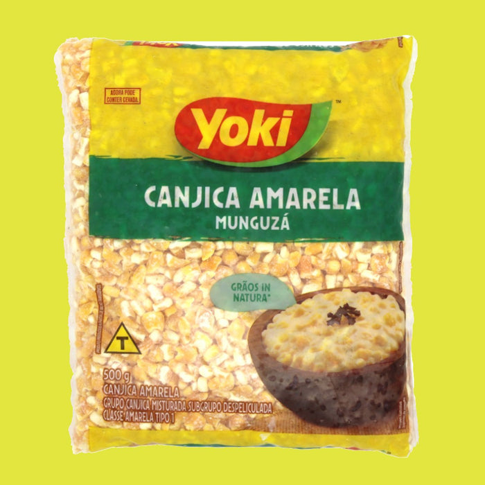 Canjica amarela, milho amarelo sem casca, Yoki, 500g