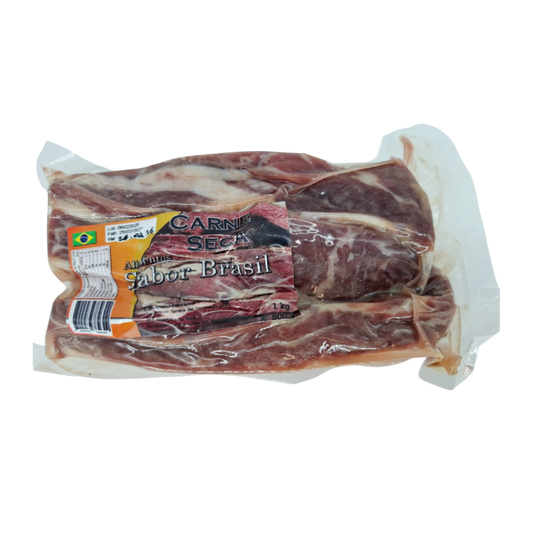 Carne Seca e Charque, Gesalzenes Trockenfleisch, Sabor Brasil, 500g