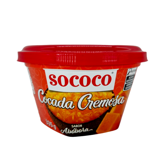 Cocada cremosa sabor Abobora, Doce de Coco, Sococo 335g