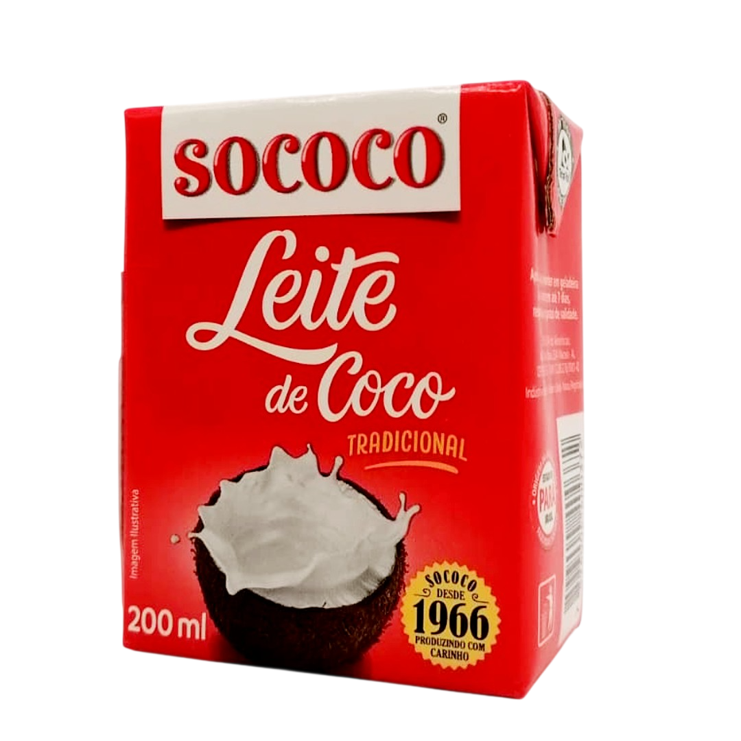 Leite Coco, Cremige Kokosmilch, Sococo, 200mL