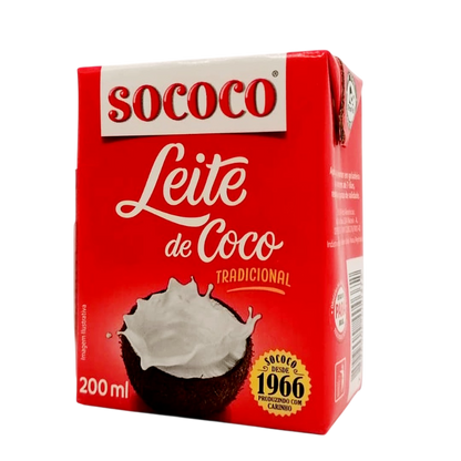 Leite Coco, Cremige Kokosmilch, Sococo, 200mL