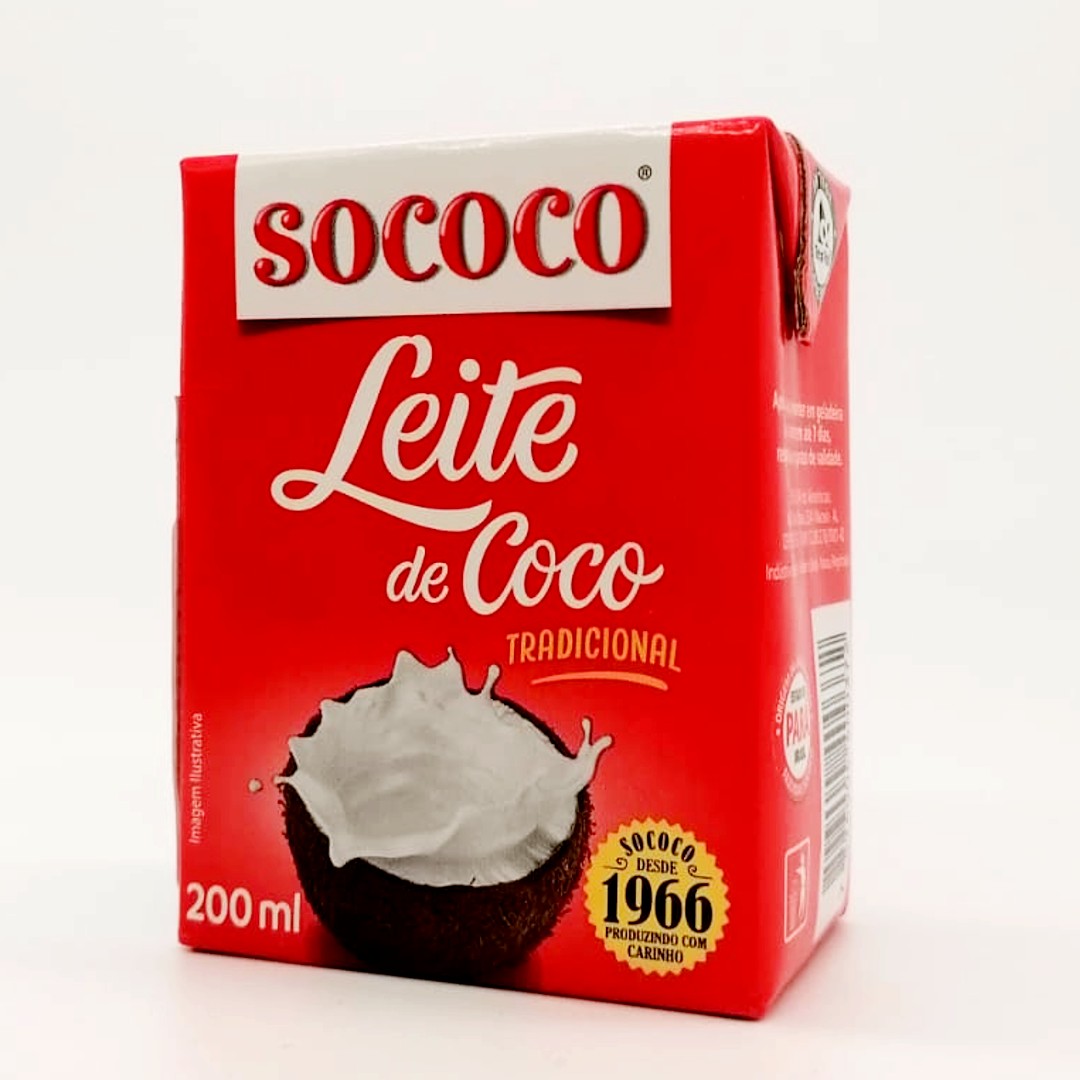 Leite Coco, Cremige Kokosmilch, Sococo, 200mL