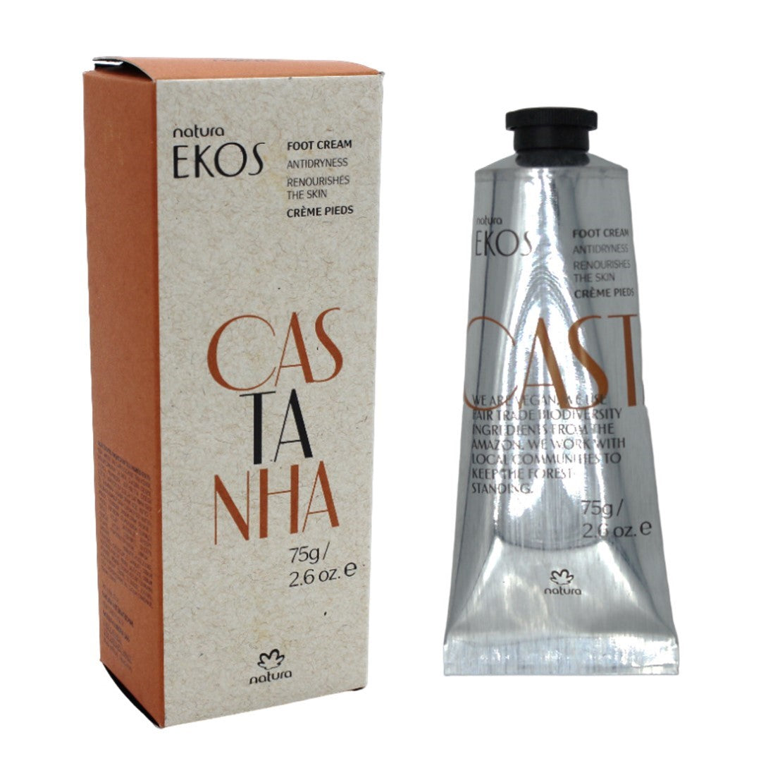 Ekos Creme Pés Castanha, Fußcreme, Natura, 75g