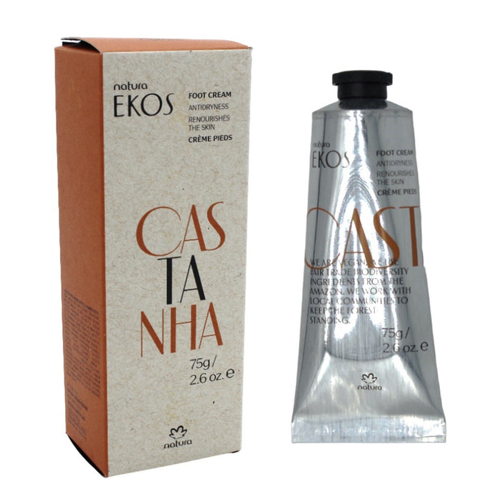 Ekos Creme Pés Castanha, Creme de Pés, Natura, 75g