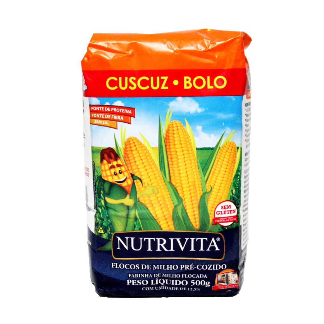 Cuscus Bolo, Farinha Milho, Maismehlflocken, Nutritiva, 500g