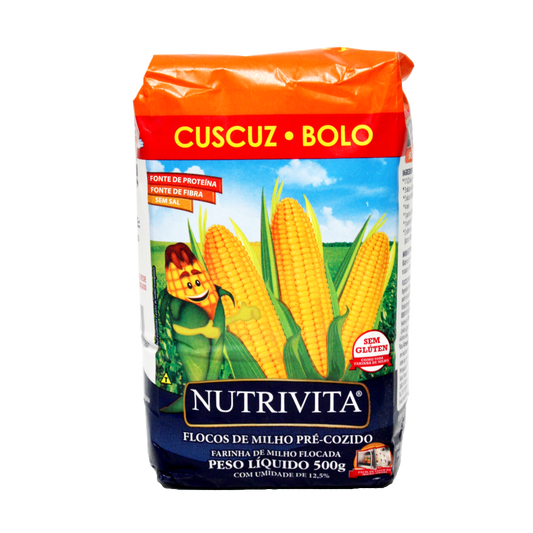 Cuscus Bolo, Farinha Milho, Maismehlflocken, Nutritiva, 500g