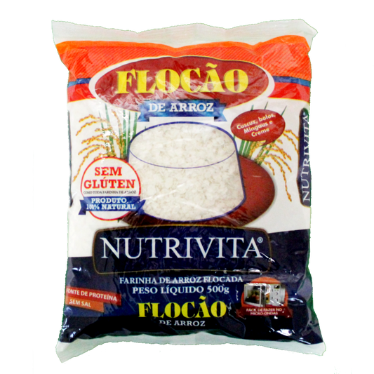 Flocao Arroz, Reismehlflocken, Nutritiva 500g