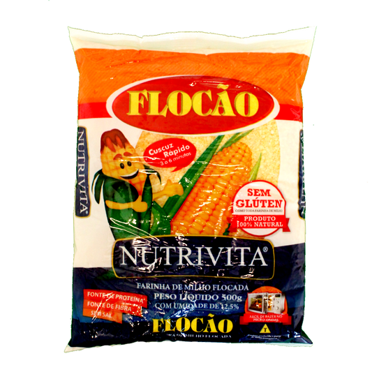 Flocão Milho, Maismehlflocken, Nutritiva 500g