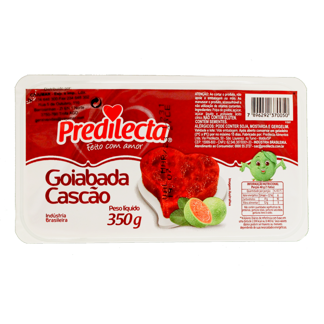 Goiabada Cascao, Guaven Fruchtmark Cascao, Predilecta, 350g