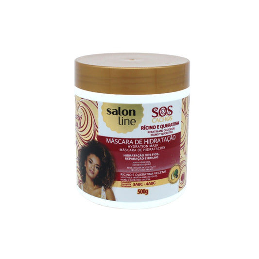 SOS Cachos Ricíno Máscara, Haarmaske, Salon Line, 500g