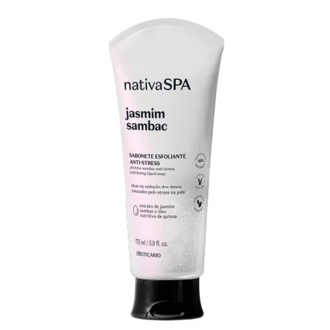 NSPA Sabonete Esfoliante Jasmin Sambac, Peeling-Seife, Boticário, 175ml