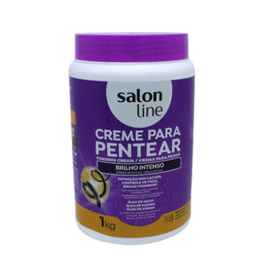 Brilho Intenso Creme Pentear, Haarcreme, Salon Line, 1kg