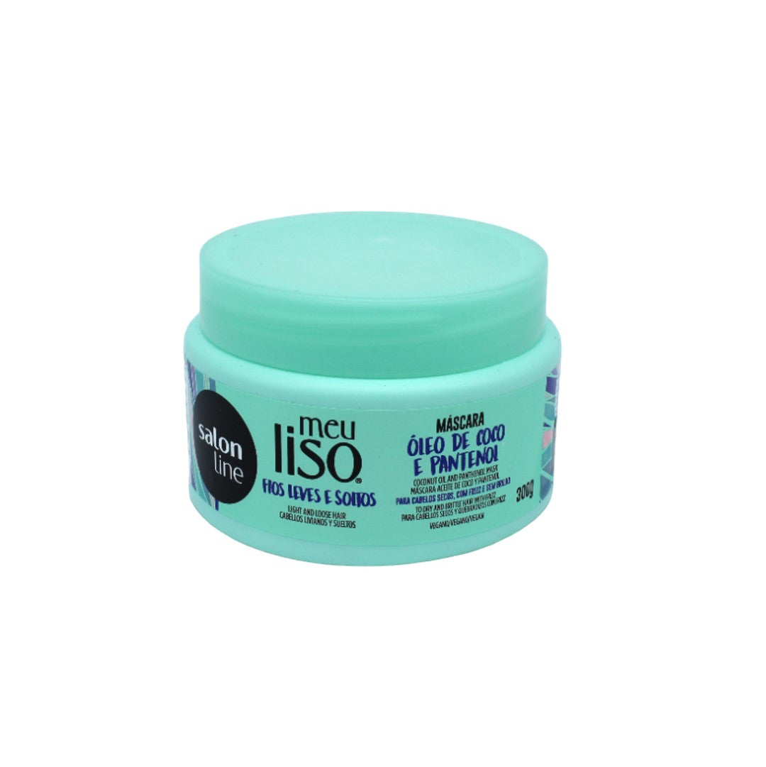 Meu Liso Super Hidratação Coco Máscara, Haarmaske, Salon Line, 300g