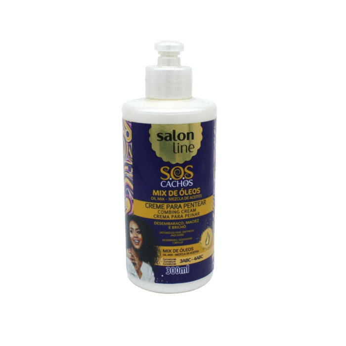 SOS Mix Oleos Nutritivo Creme Pentear, Haarcreme, Salon Line, 300ml