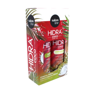 HIDRA - KIT SH+COND Leite Coco e Colágeno, Set SH + Spülung, Salon Line, je 300ml