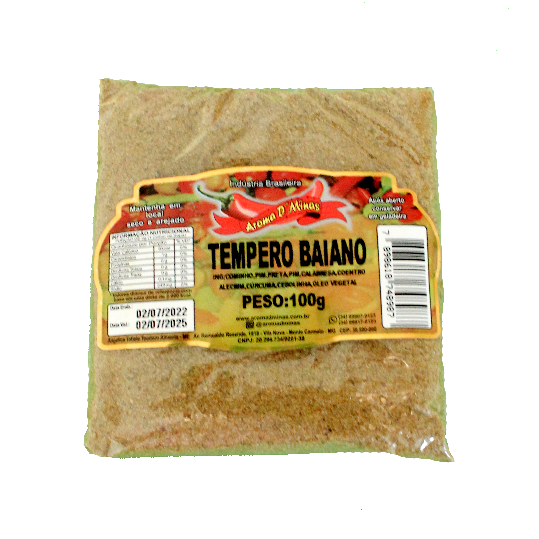 Tempero Baiano, Gewürzmischung, Aroma D'Minas, 100g