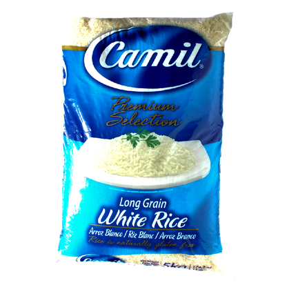 Arroz branco, Langkornreis, Camil, 5kg