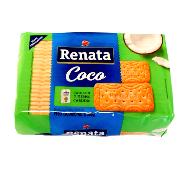 Bolacha Coco, bolachas com sabor a coco, Renata, 360g