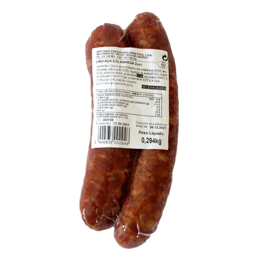 Linguica Calabresa, Wurst, mind. 291g