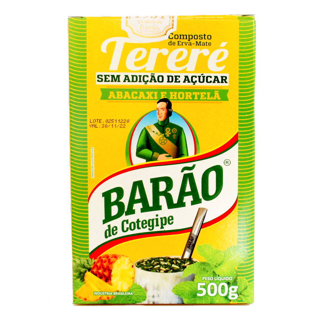 Erva Mate Abacaxi Hortela, Tereré, Mate Tee Ananas Minze, 500g