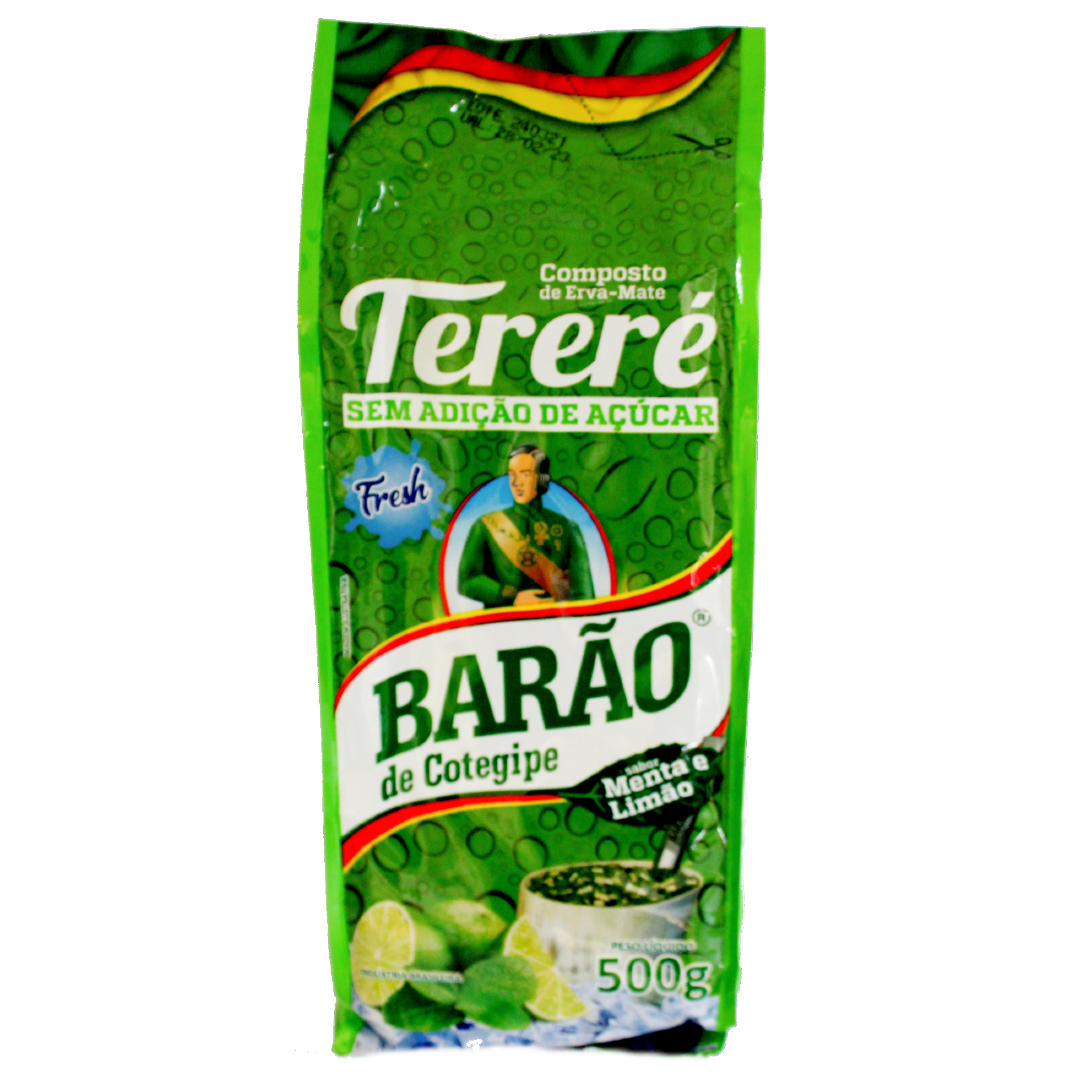 Erva Mate Limao Hortela, Tereré, Mate Tee Minze Limette, Barão de Cotegipe, 500g