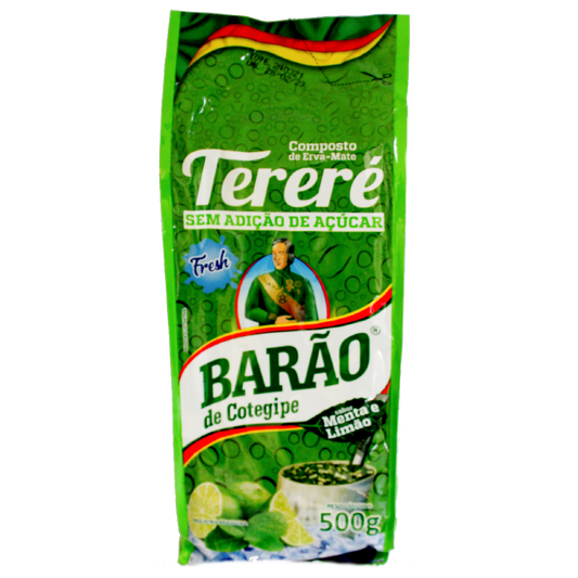 Erva Mate Limao Hortela, Tereré, Mate Tee Minze Limette, Barão de Cotegipe, 500g